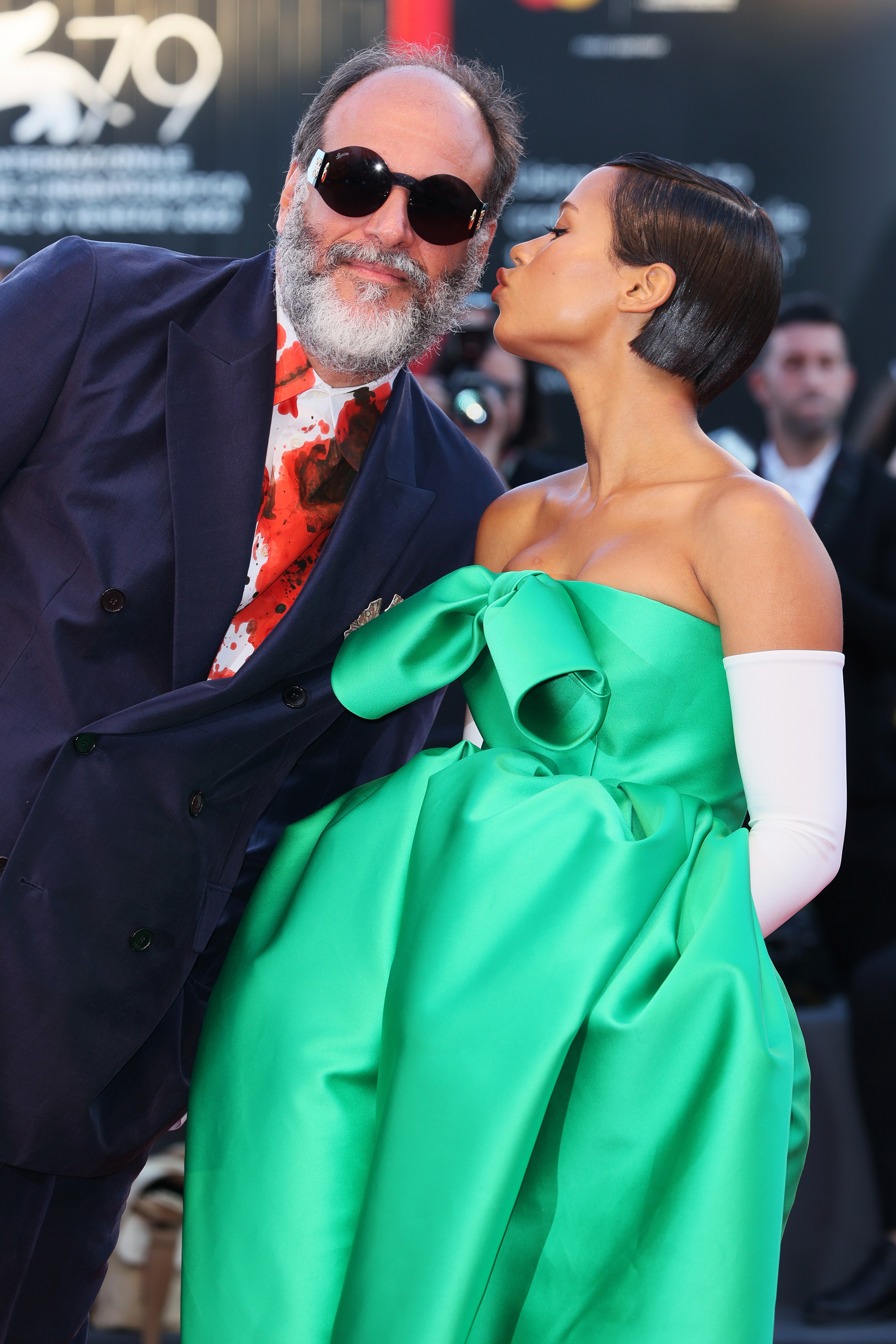 Luca Guadagnino and Taylor Russell