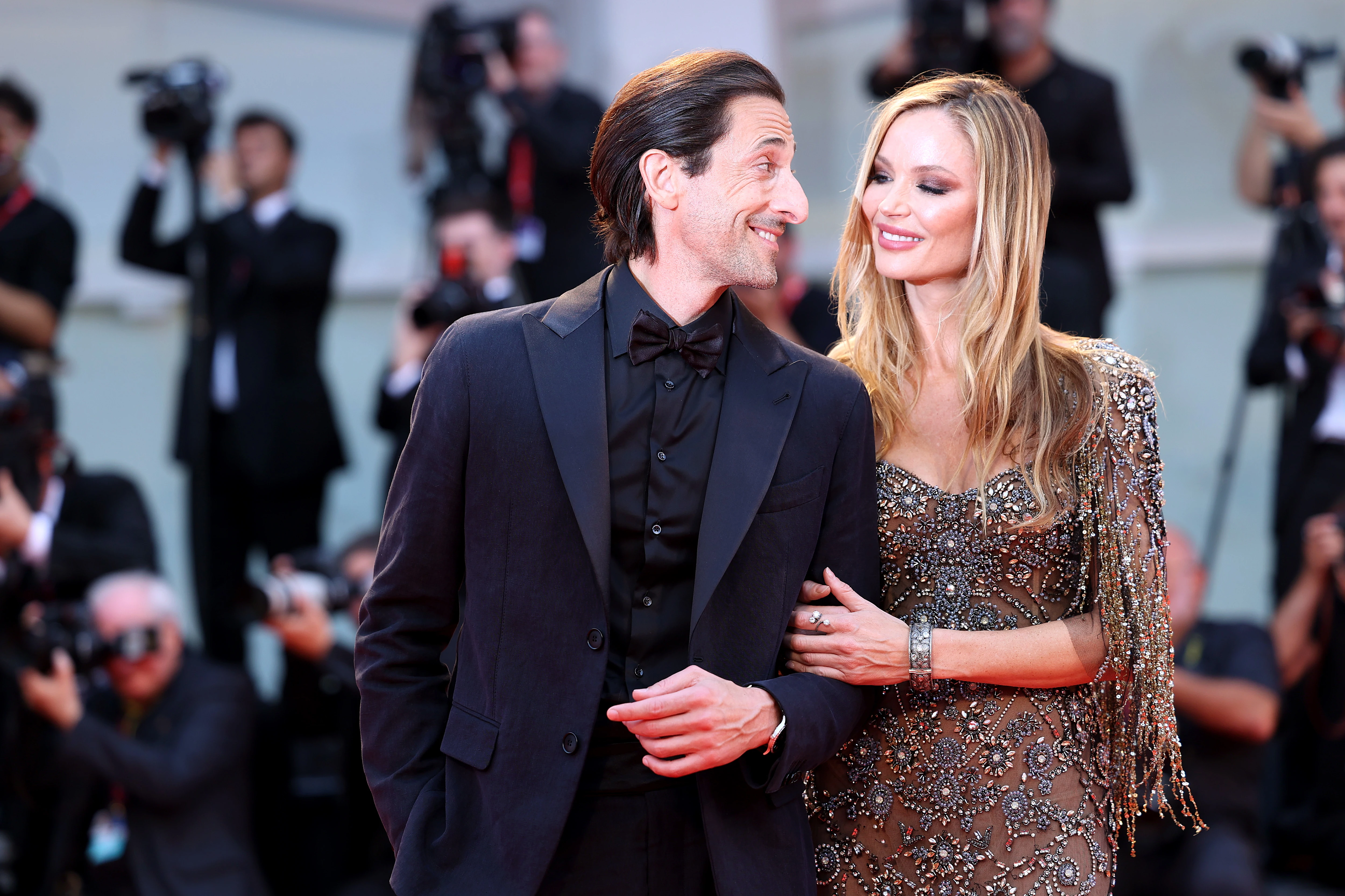 Adrien Brody and Georgina Chapman