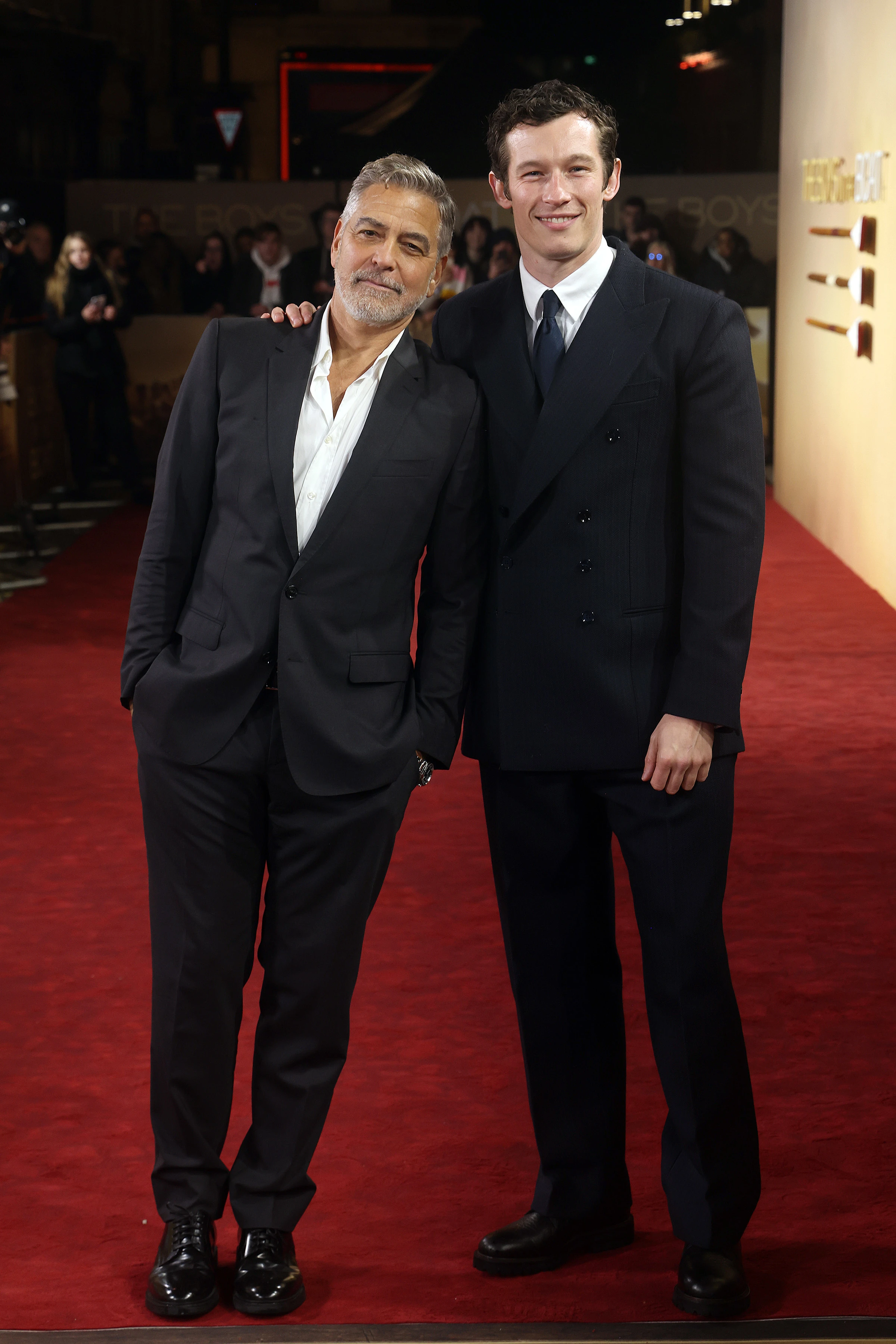 George Clooney and Callum Turner