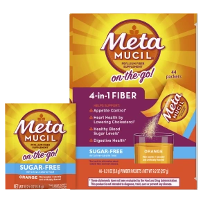 Metamucil Sugar Free Orange Fiber Singles Packets