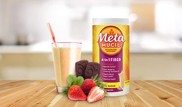 Milk Shakes with touch of Metamucil Fiber Supplements