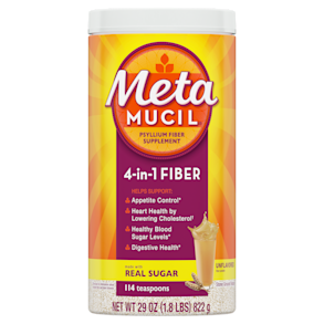 Metamucil Real Sugar Unflavored Coarse Powder