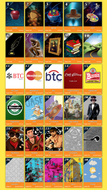 Curio Card Apple Sales - Updated 8/23/2021