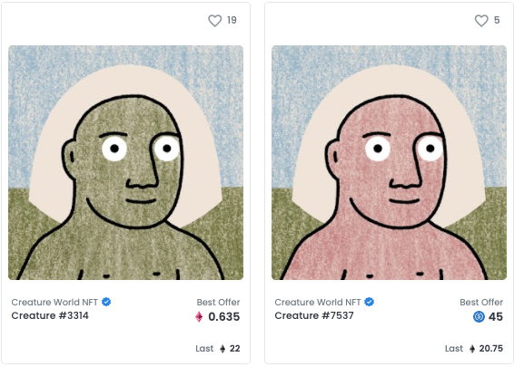 Creature World NFT Example