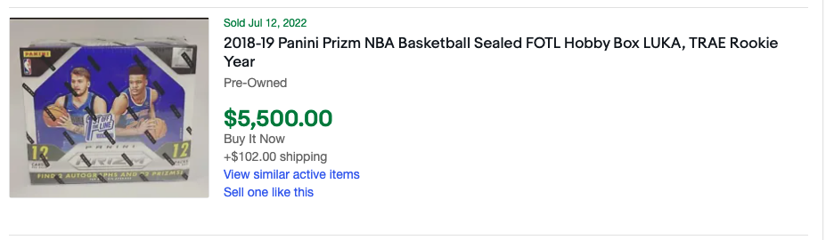 2018 Prizm Hobby Pricing