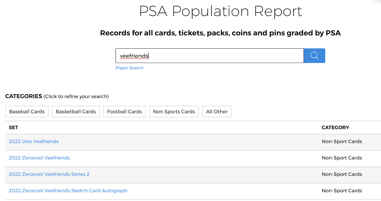 PSA Population Report Step 1