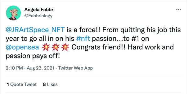 Tweet about quitting job 