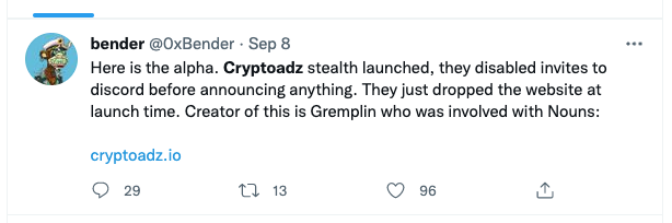 CrypToadz Stealth Drop 