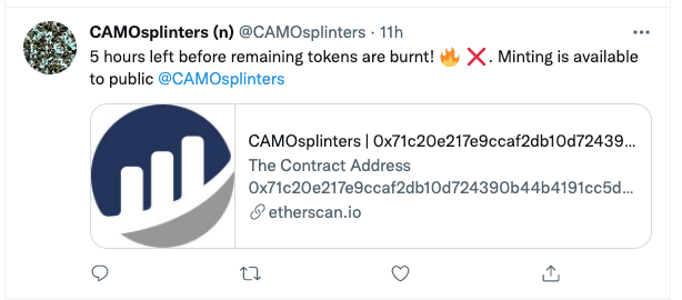 Camosplinters Contract Mint 