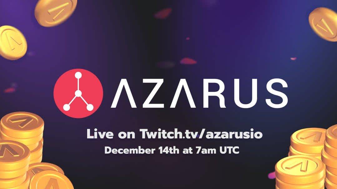 Gaming Platform Azarus to list on Uniswap - onramps multi-million streaming audience to blockchain