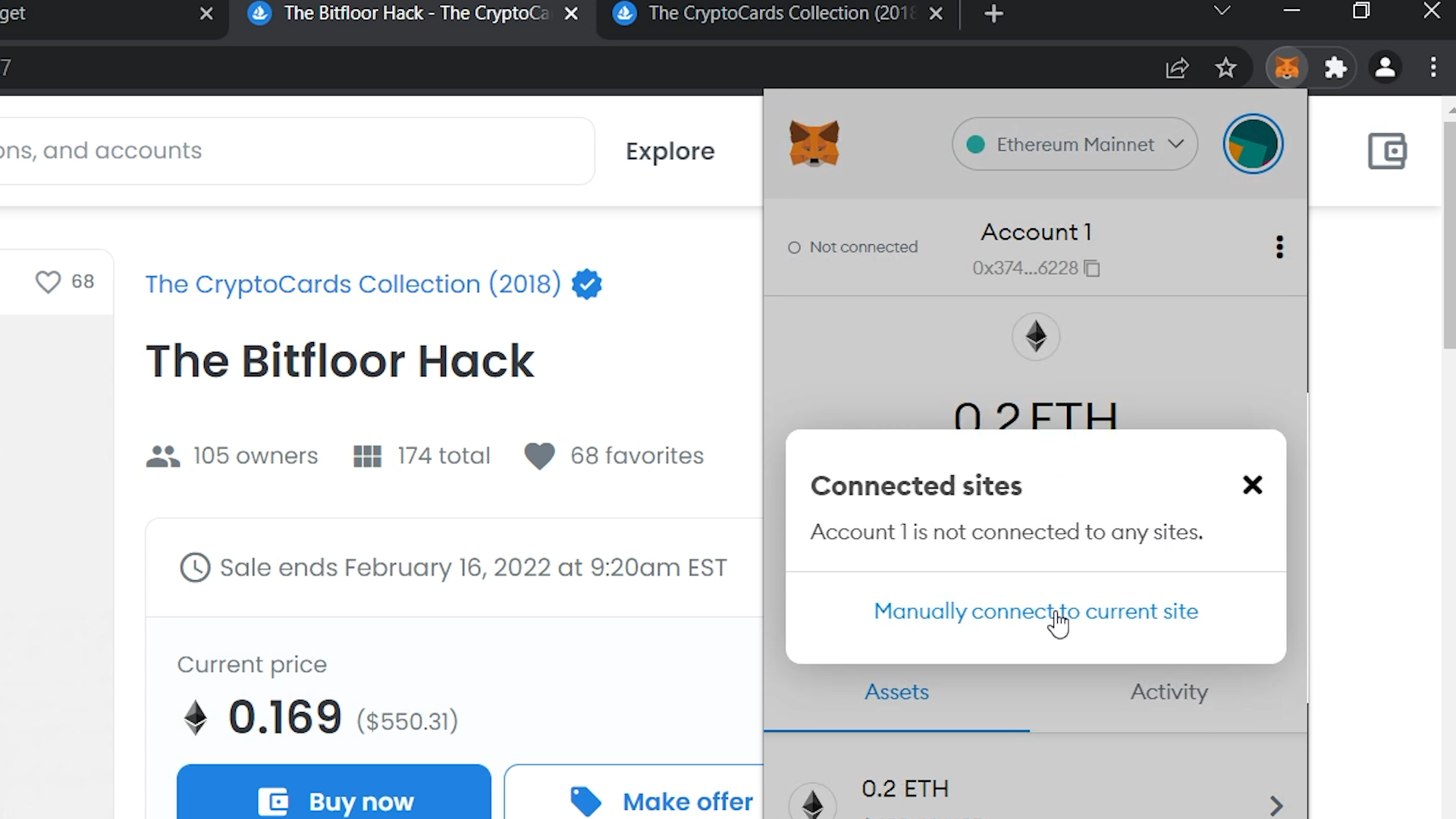 Manually Connect To Site