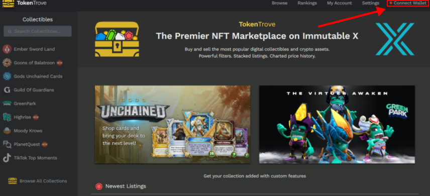 Token Trove Marketplace