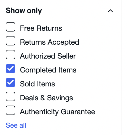 Sold Item Search eBay VeeFriends Series 2