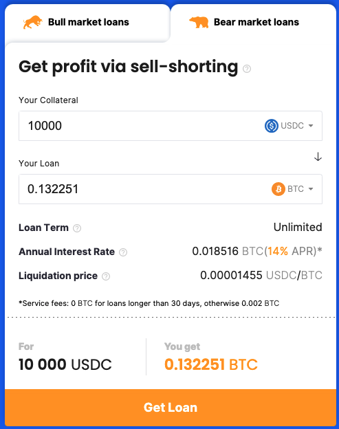 CoinRabbit Loan Rates