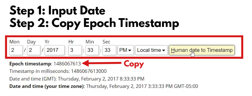 Epoch Converter