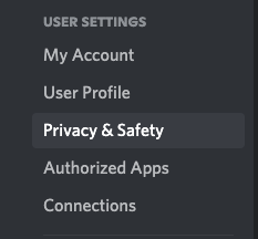 Disable Discord DM Step 2 