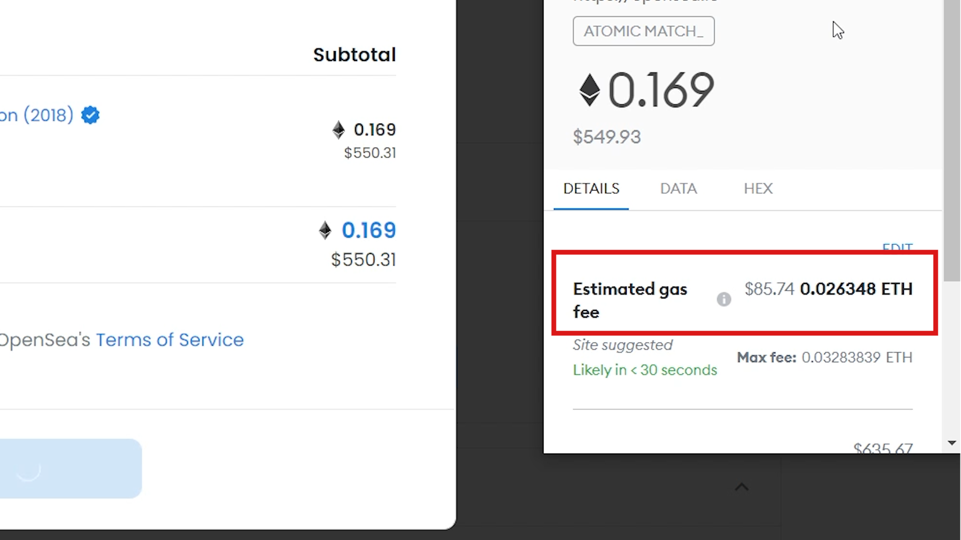 Gas Fees When Buying NFT