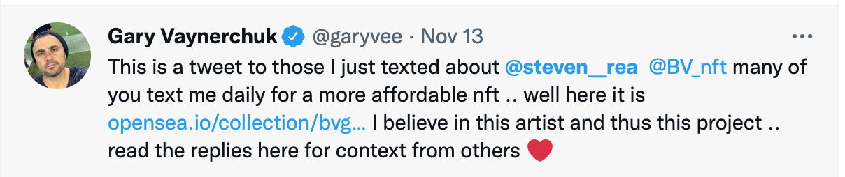 Gary Vaynerchuk Steven Rea Tweet