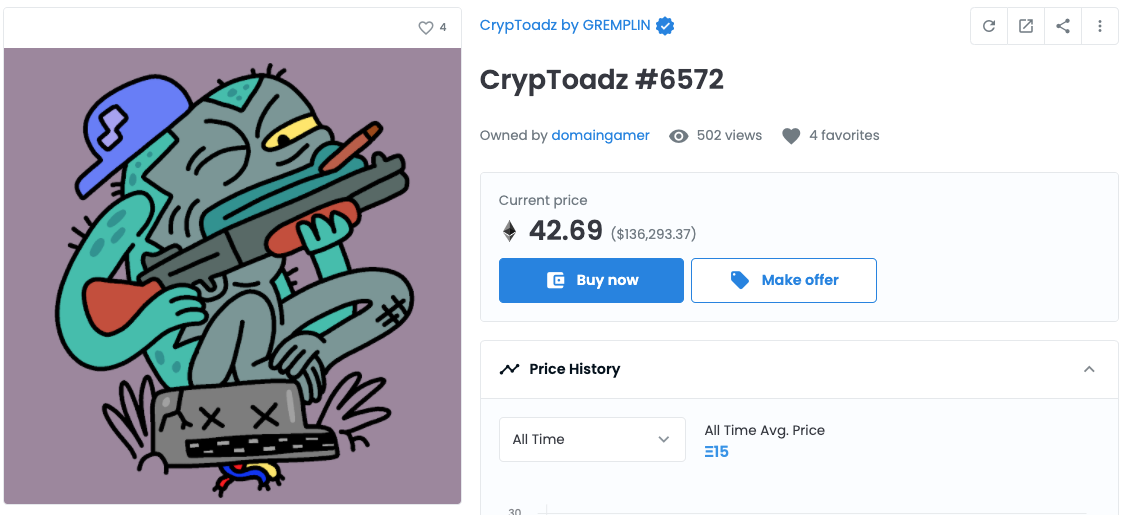 CrypToadz 1/1