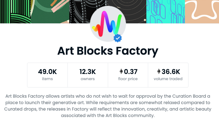 Art Blocks Factory
