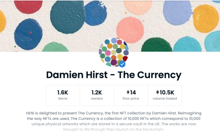 Breaking Down Damien Hirst's The Currency - An NFT Project Connected to Physical Art