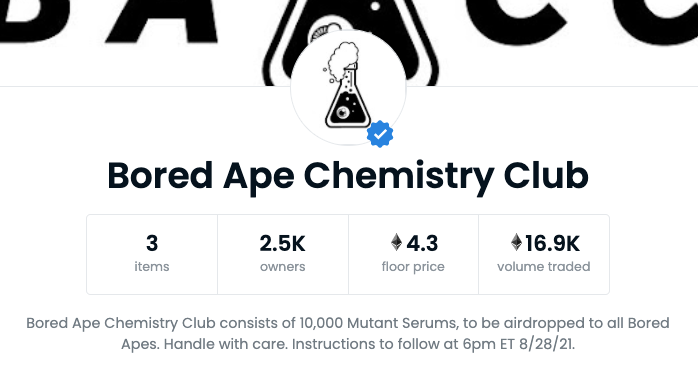Bored Ape Chemistry Club