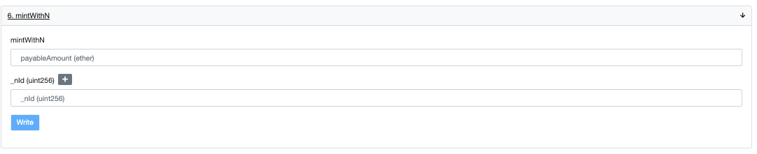 Select write function 