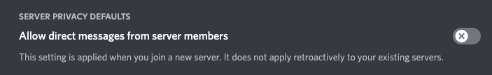 Disable Discord DM Step 3 