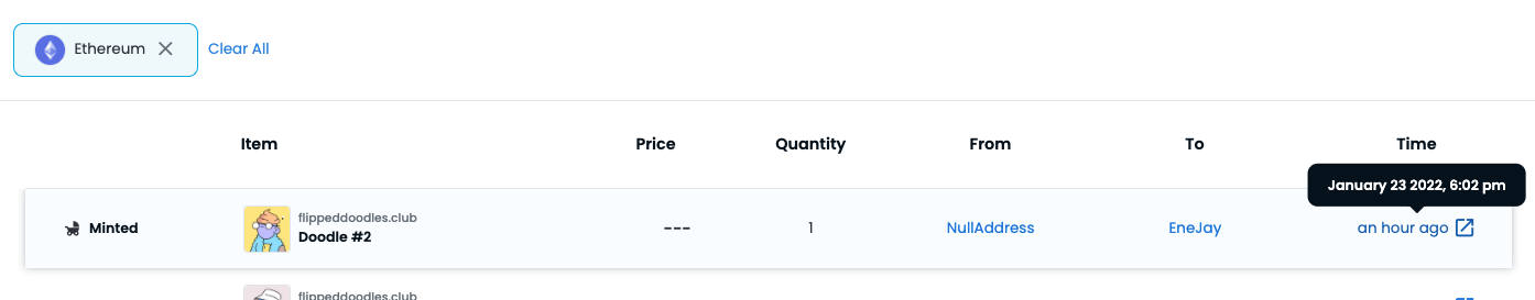 Etherscan Transaction Link