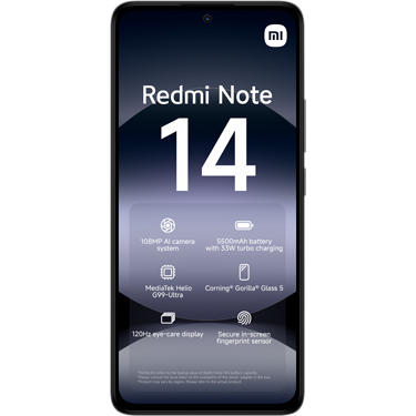 Image for Xiaomi Redmi Note 14 4G 128GB Midn Black