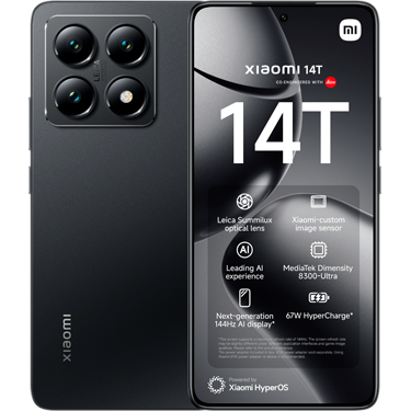スマートフォン本体 Xiaomi 14T Titan Black 12GB 256GB Xiaomi 14T 12GB/256GB 6.3´´ Black | Techinn