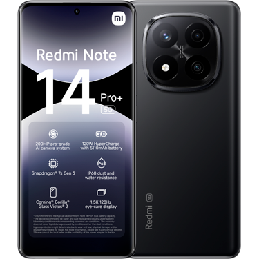 Image for Xiaomi Redmi Note 14 Pro+ 256GB Black