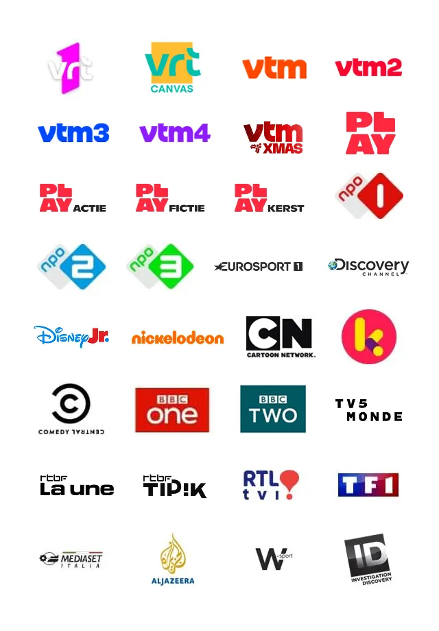Zenders bij Scarlet Digitale-TV: Belgische zenders, kinderprogramma’s, sport en internationale kanalen.