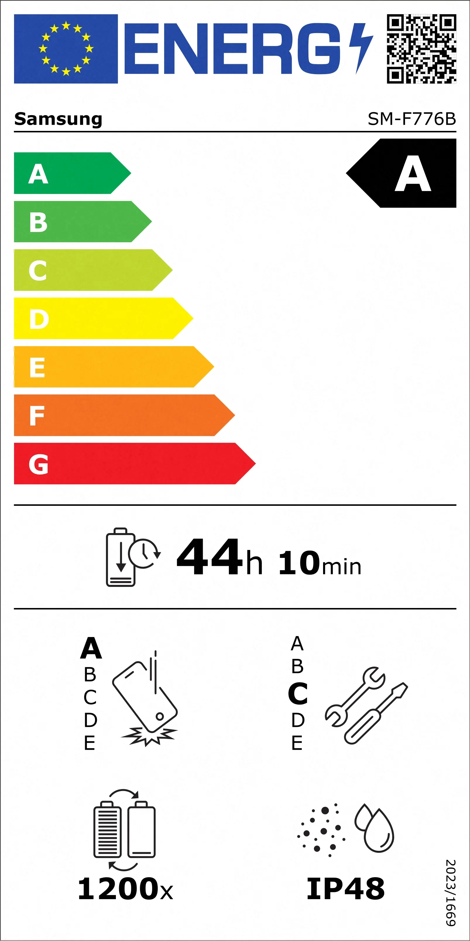 large energy label