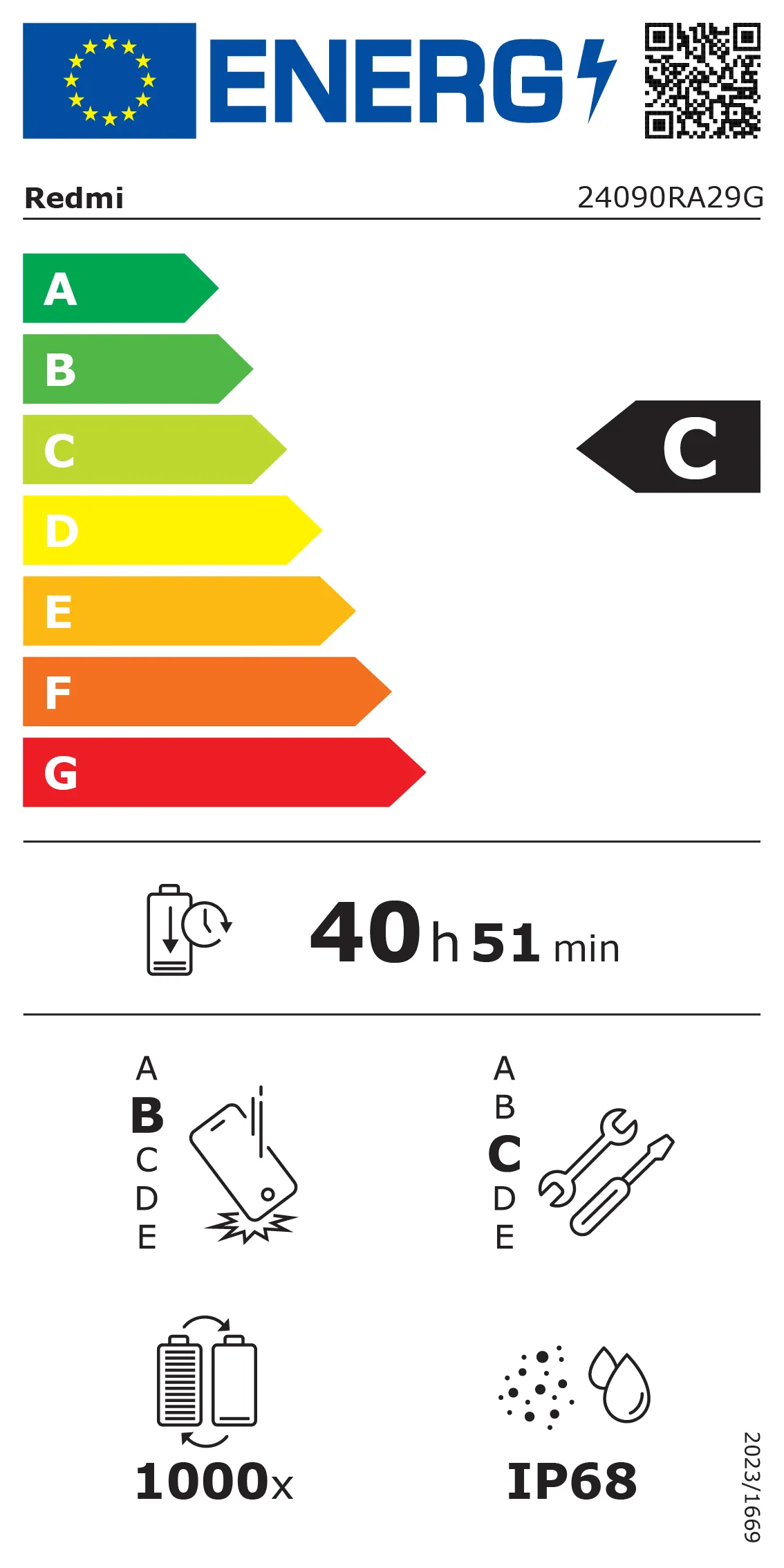 'large energy label'