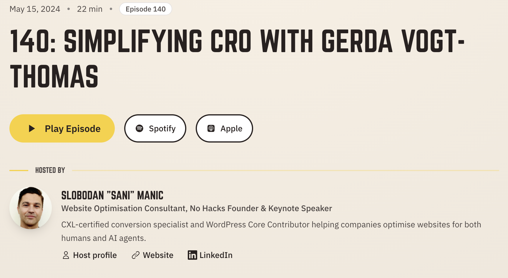 Simplifying CRO