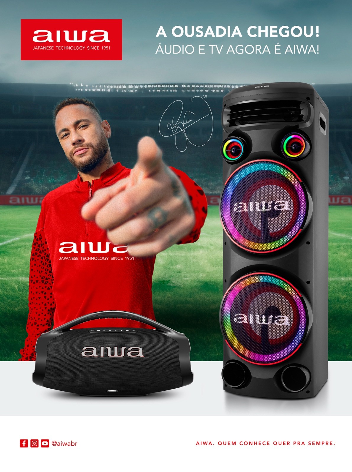 テレビ Neymar Neymar Jr. is AIWA's new ambassador in Brazil | Neymar Jr.