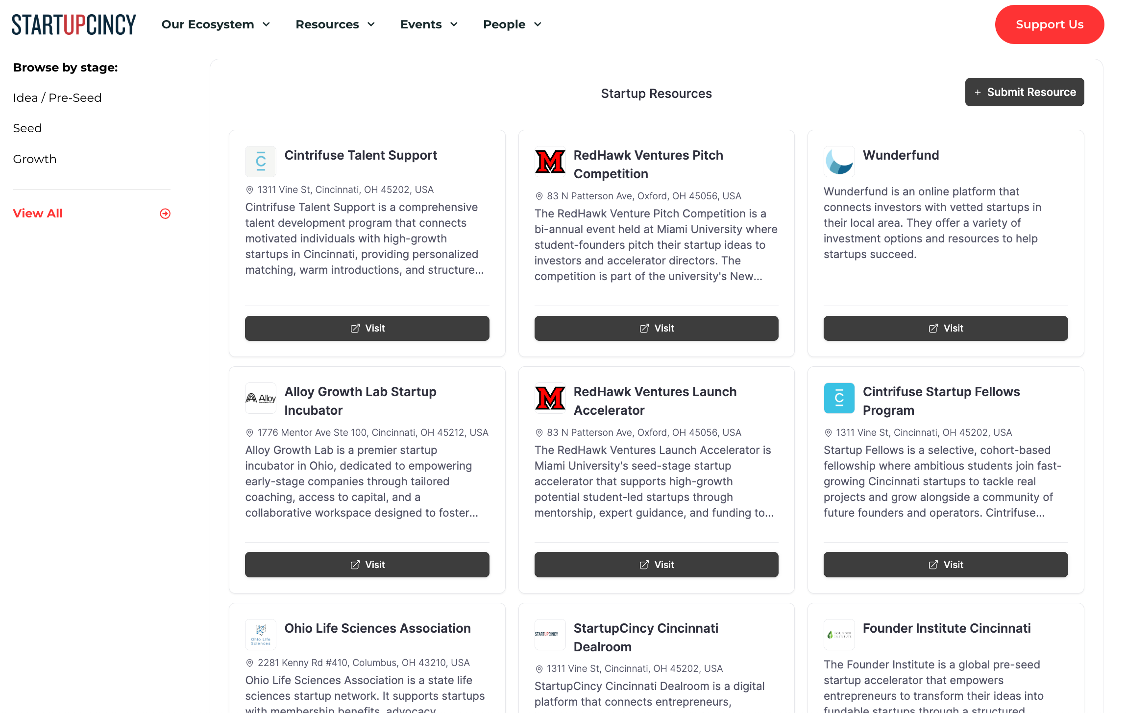 Startup Cincy-Startup Resources 