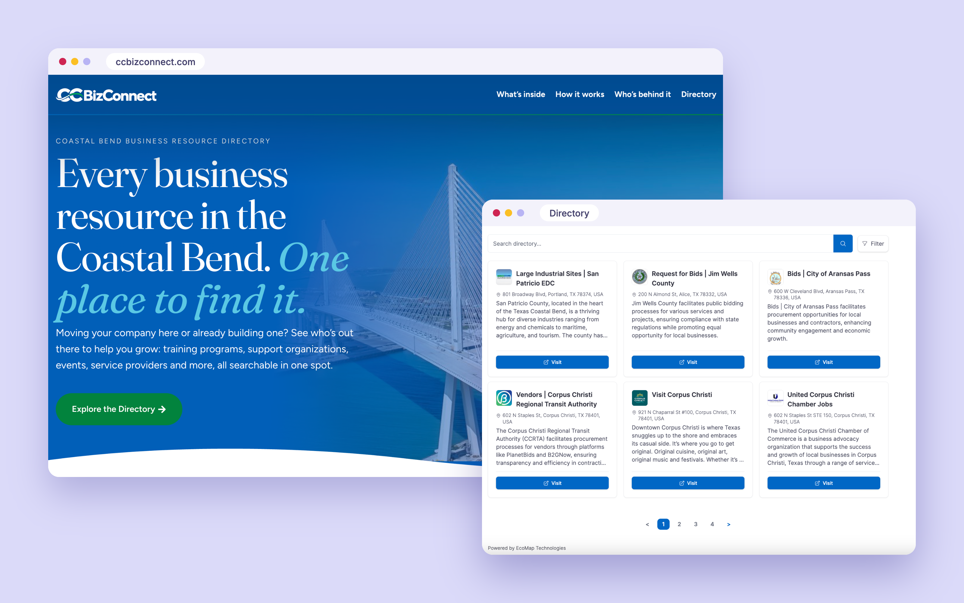 CCBizConnect home page
