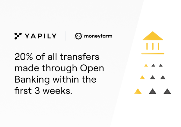 Moneyfarm sees 20% of transfers use open banking in first three weeks