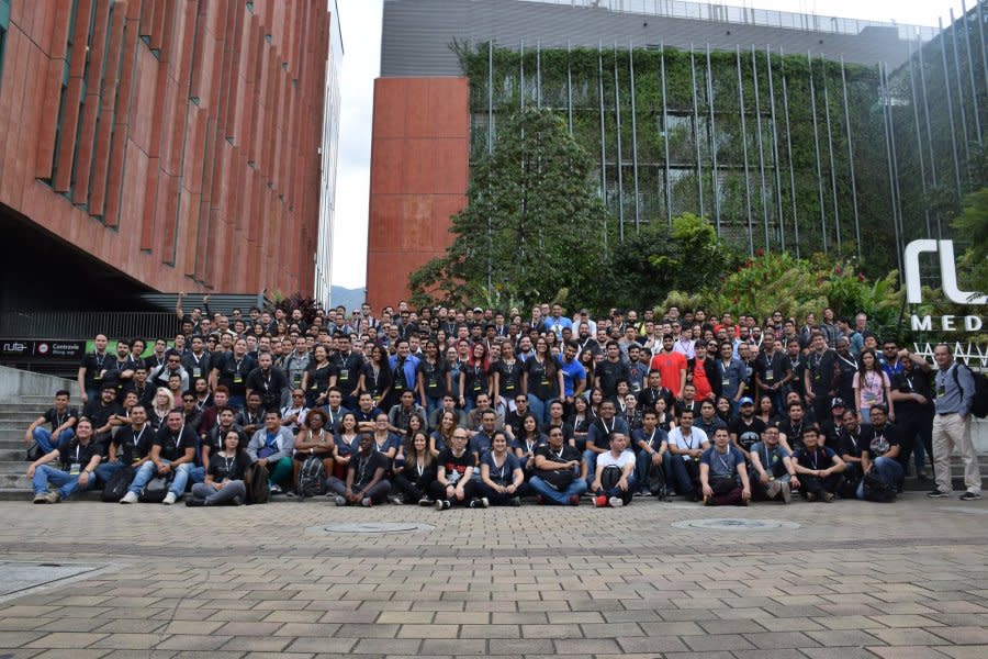 <i>JSConf Colombia 2017 (Photo courtesy of Juan Pablo Buriticá)</i>