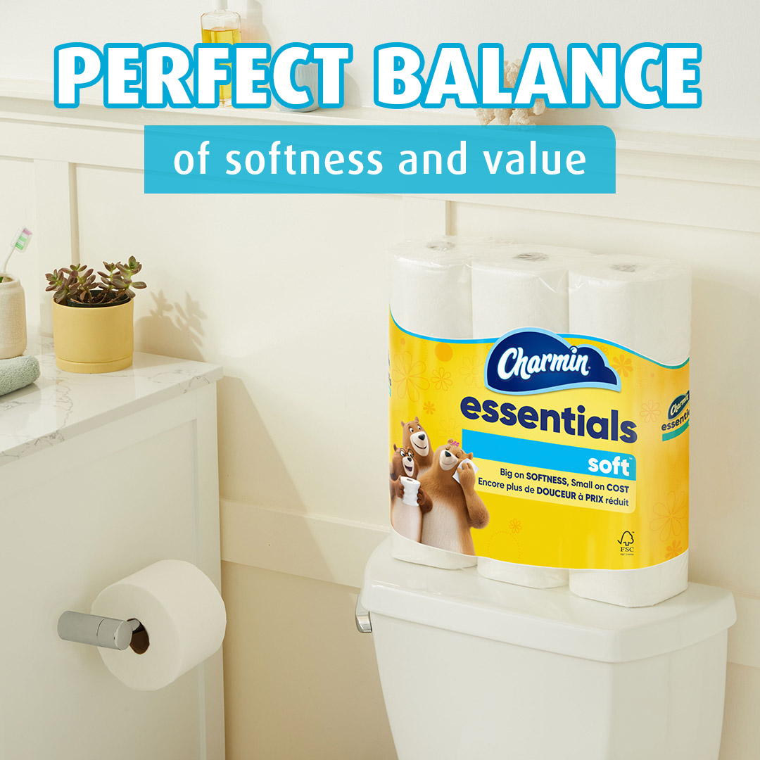 Softer essential toilet paper