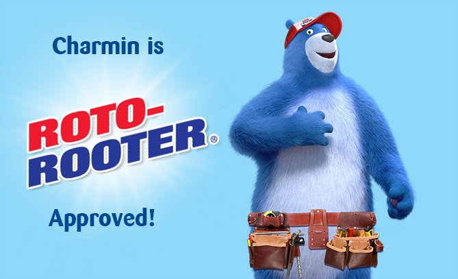 Charmin toilet paper is roto rooter approved