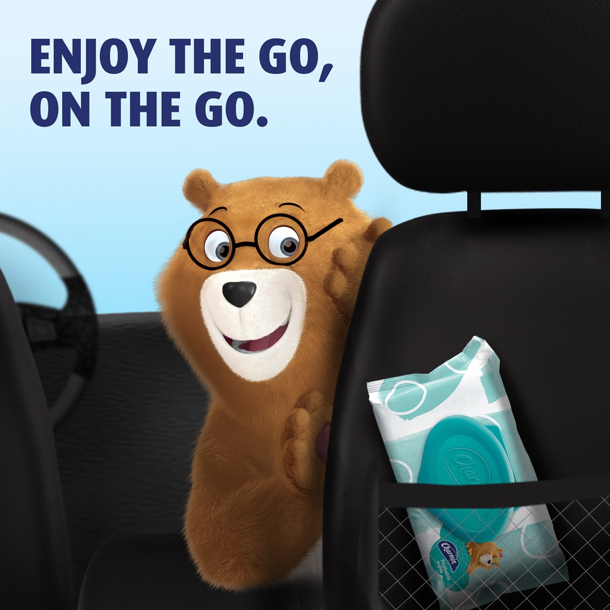 Enjoy the go in travel with Charmin flushable wipes