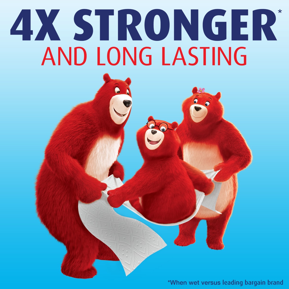 4X stronger & long lasting ultra strong mega roll