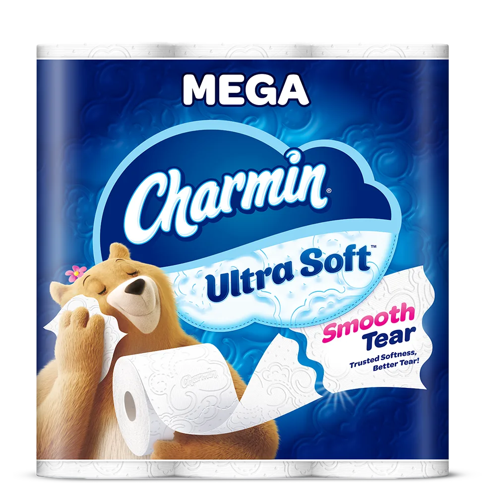 Ultra soft toilet paper mega roll