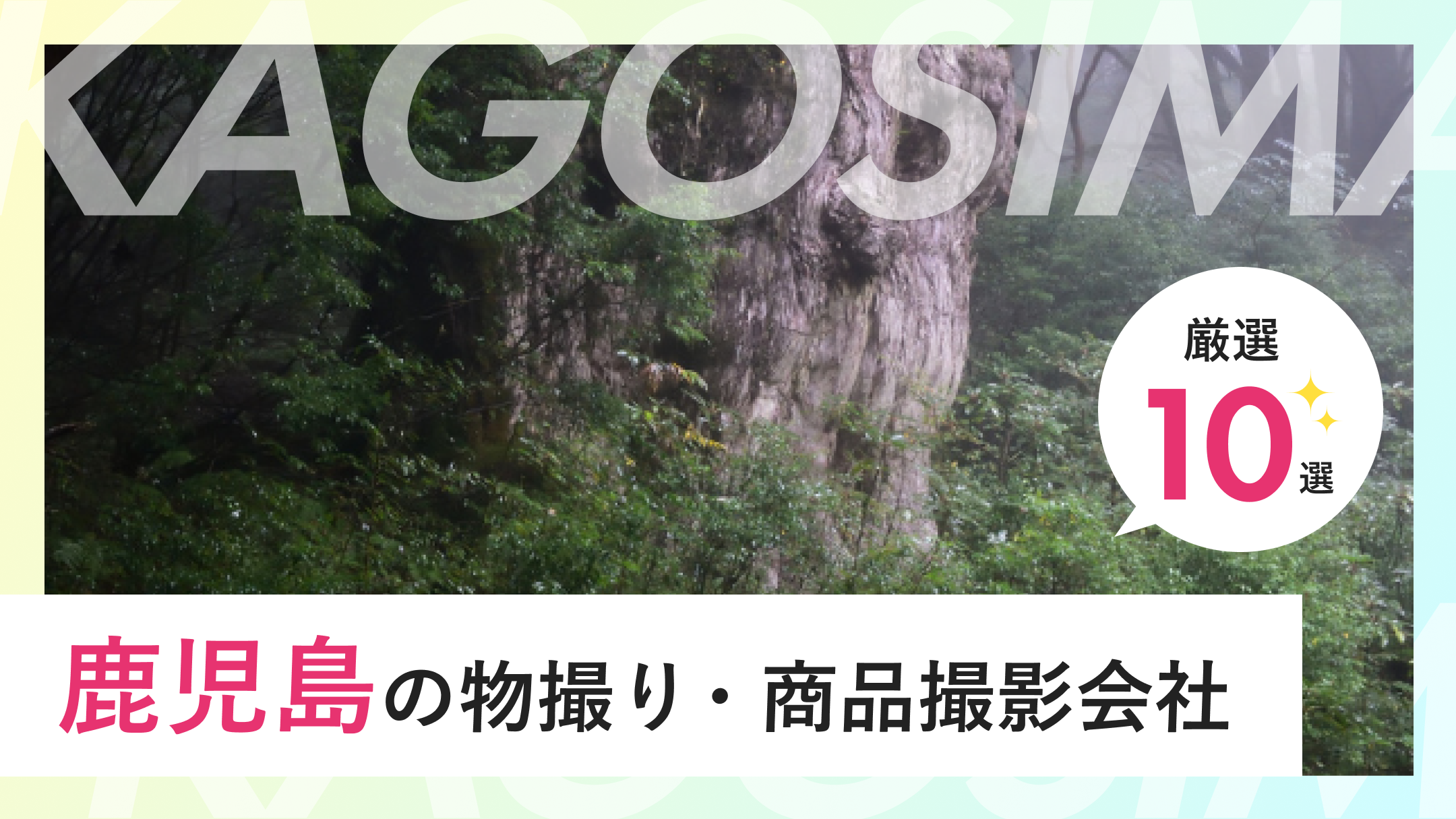 【2026最新】鹿児島の物撮り・商品撮影会社10選!料金相場や選ぶポイントも