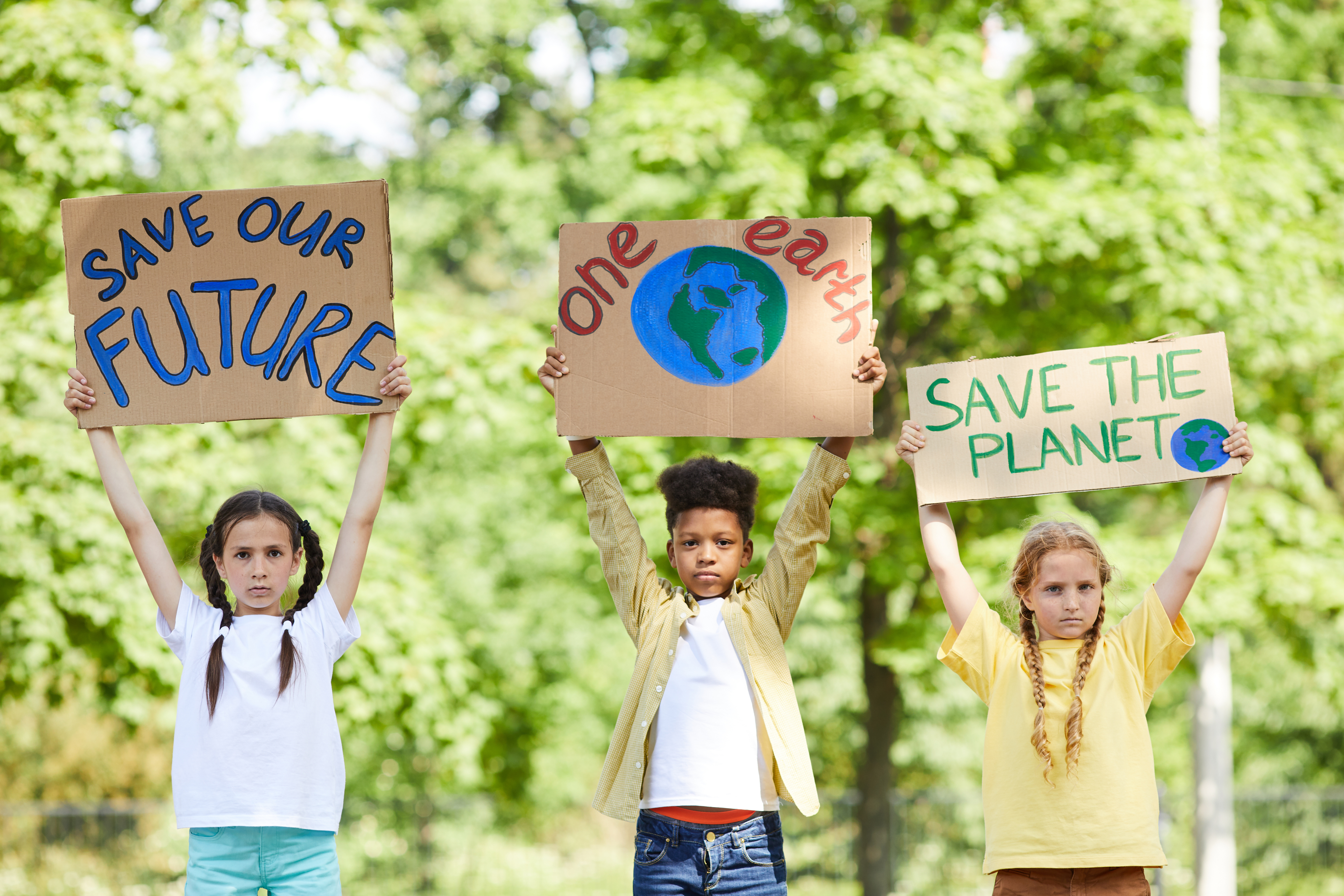 Youth protesting