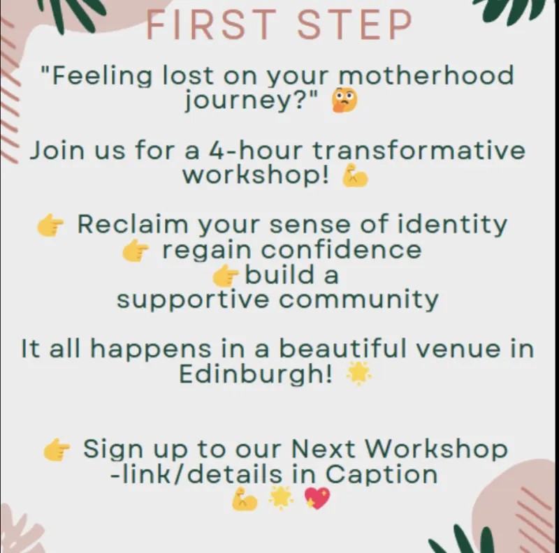 First Step: Motherhood Coaching and Community