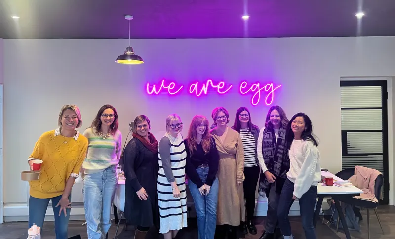 egg & co working day with mini egg care!